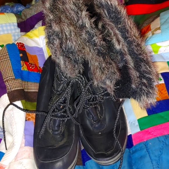 Boots winter fluffy fur - Picture 3 of 7